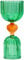 ban.do Cocktail Measuring Jigger, Double Jigger Shot Glass, 1/2 and 1 Shot Measuring Cup, Green Glass Bar Tool (Tipsy Turvy Green)