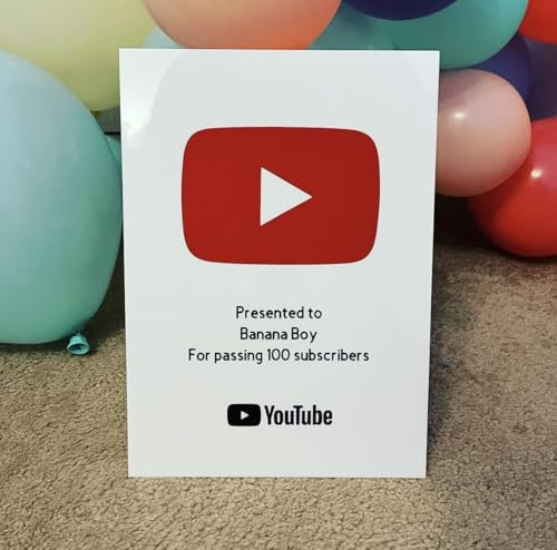 Premio de botón de reproducción de suscriptor de YouTube blanco