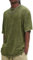 Generic Men's Army Green Solid Boxy Oversized Drop Sleeve T-Shirt, 3XL, Crew Neck, Short Sleeve, Casual, 1 count