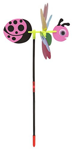 YiNLuax 3D Pailletten Biene Windmühle Spinner Garten Hof Dekoration Kinder Spielzeug