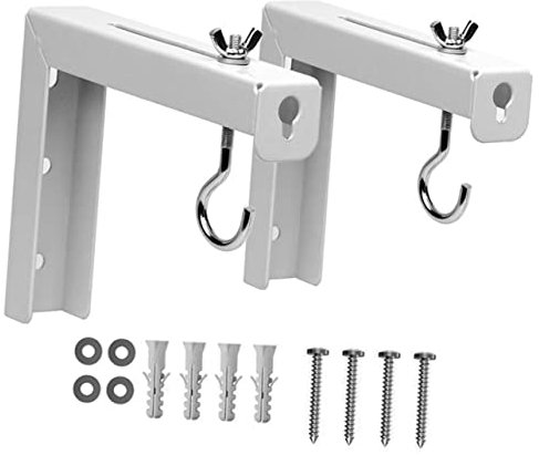 SECFOU 2pcs Outdoor Projector Screen Hanger Wall Mount Bracket Sturdy Ceiling Mount for Projector Screens