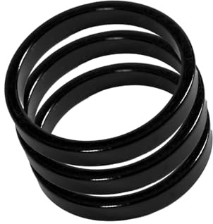 Generisch Fahrrad Alu Spacer A-Head Vorbau Distanz Ring 1 1/8 Zoll Steuersatz 5mm schwarz