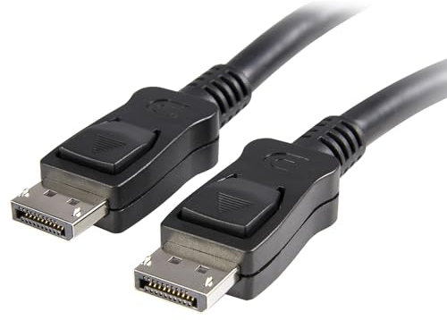 Genérico Cable DisplayPort de 1,8m, DP a DP Macho a Macho, con resolución de vídeo 4K@60Hz /120hz /144hz,2K@240Hz, compatibilidad con HDR, Negro