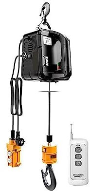 SRFTT Elektrisches Hebezeug, 500 kg tragbarer Kran Elektrisches Hebezeug für Autos Heimwerker Frachthandhabung Produktion Werkstatt Heben
