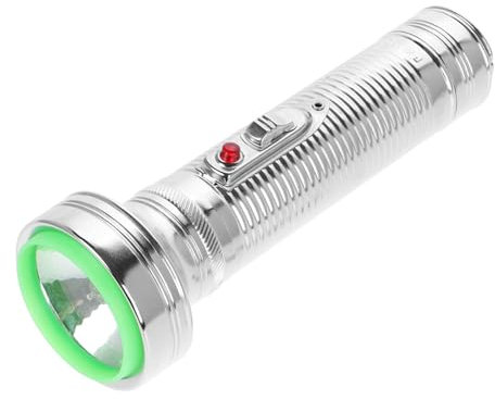 Mipcase Lampe De Poche Vintage Métal Pour Chasse Au Trésor Lampe De Poche Portable à Piles Torche Classique Décoration Folklorique