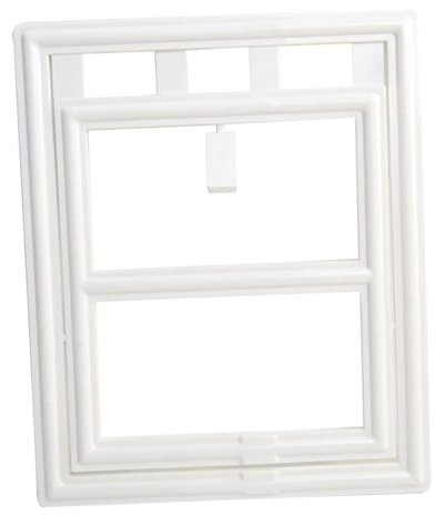 Moustiquaire pour Chatière, Chatiere pour Moustiquaire Chattiere, Chatière pour Animal Domestique, Porte Moustiquaire, Universelle, Facile à Installer, pour Chiens et Chats, Ouverture à Rabat, Blanc