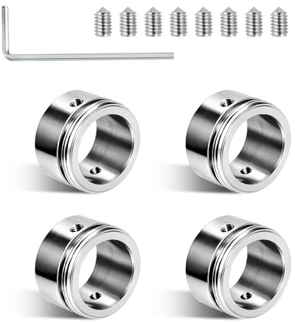 BNGXR 4pcs Heizungsventil Adapter, M30x1.5 Heizkörperthermostat Adapter aus 304 Edelstahl Adapter für Heizkörper Heizungsthermostat Adapter mit Sechskantschlüssel