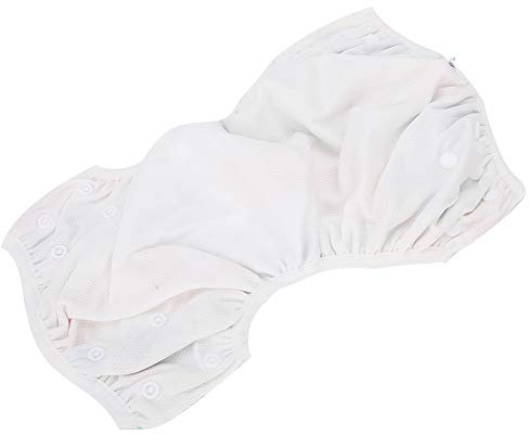 Sxhlseller XL-Baby-Schwimmwindel mit Cartoon-Blumendruck, Wasserdicht, Wiederverwendbare Windel für 0–3 Jahre Alte Babys (D20)