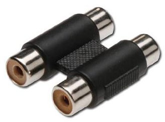 Adaptateur audio 2 x RCA (RCA) femelle 2 x Cinch (RCA) femelle
