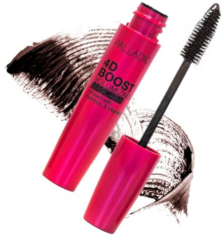 Palladio 4D Boost Volumizing Mascara, Brown