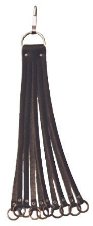 Hühnergalgen mit Karabinerhaken - Leder