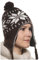 Peruanische Mütze Chullo Ch'ullu mit Bommel, Unisex, Herren/Damen, Farben zur Auswahl, braun, One size