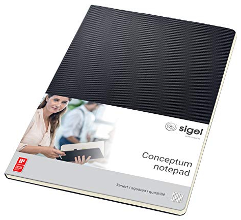 SIGEL CO800 Notizblock A4 kariert, 60 Blatt, Conceptum