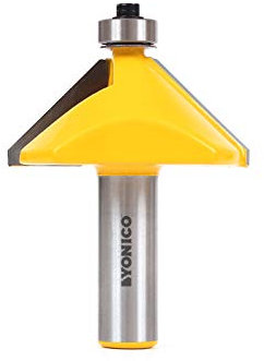 Yonico 13916 45 Degree Chamfer Edge Forming Router Bit 1/2-Inch Shank
