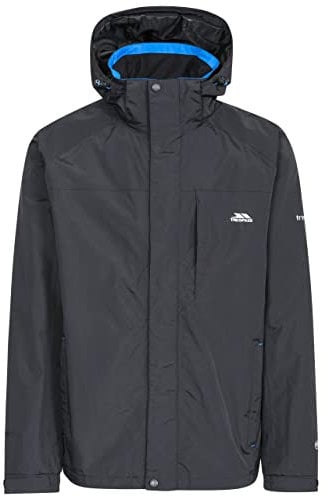 Trespass Edwards Vestes coupe-pluie Homme Noir FR : M (Taille Fabricant : M)
