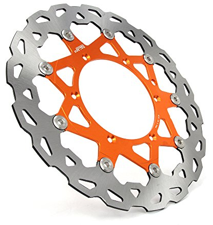 320mm Orange Motorrad Schwimmende Bremsscheibe Vorne für SX SXF EXC SXS XC MX MXC XCW XCF 400 450 500 505 520 525 530 540 XCG 600 620 625 640 GS LC4 ENDURO SUPERMOTO