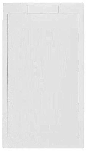 Emoction Duschwanne Euphoria Steinoptik rechteckig grau 90 x 160 cm