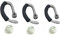 -Ohrstöpsel für Plantronics CS540 / Savi W440 / W740 / W745 / WH500, 3 Stück Mixed L/M/S