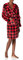 Hatley Unisex Fuzzy Fleece Robe Bademantel, Buffalo Plaid, Mittel