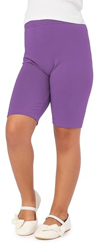 Merry Style Mädchen Kurze Leggings aus Viskose MS10-132 (Purpur, 122 cm)