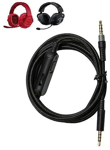 ienza Cavo audio AUX rimovibile con controllo del volume e silenziamento in linea per cuffie da gioco Logitech Wired G433 G233 G Pro G Pro X