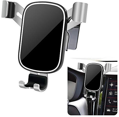 Lunqin Support de téléphone de voiture pour Volvo XC60 2018 2019 2020 2021 2022 20223 2024 2025 et XC-60 Hybrid 2018-2025 Accessoires d'intérieur de voiture Meilleur support de téléphone portable
