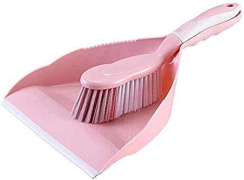 Ensemble de mini balai et pelle à poussière de bureau - Outil de nettoyage de pelle à déchets de brosse domestique - Peut nettoyer les débris, brosser les cheveux et autres débris