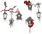 Weihnachtslaterne Lampe Baumast Fox Cats Birds Dies für die Kartenherstellung Weihnachten New Metal Stanzungen für die Papierherstellung Scrapbooking Prägung handgefertigte Bastelschablonen Scrapbook