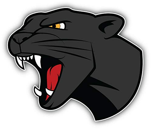 15cm! Klebe-Folie Wetterfest kompatibel für: Angry Panther Kopf H2253 UV&Waschanlagenfest Auto-Aufkleber Sticker Decal