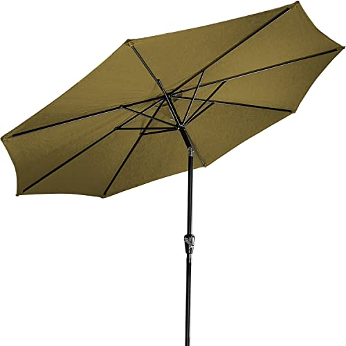 STILISTA® Marktschirm inklusive Abdeckung Durchmesser 300 cm in verschiedenen Farben, khaki/braun