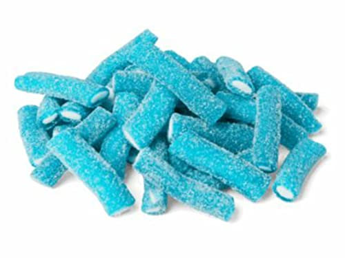 Roch Sweets Sweets Mini Blue Raspberry Fizzy Pencils Cables HALAL (200g)