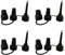 Sosoport Air Mattress Pump Nozzles 4 Pack Inflatable Bed Nozzles for Portable Pump Inflatables