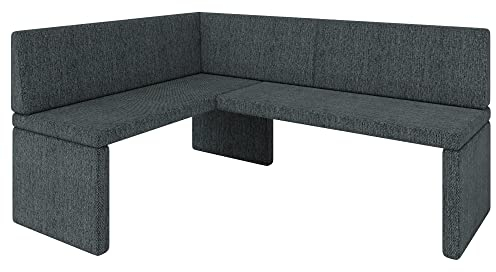 Eckbank Akiko Corner Bench - Eckbankgruppe für Ihrem Esszimmer, Küche modern, Sitzecke, Essecke. Perfekt für Küche, Büro und Rezeption. Solide und Starke Verarbeitung. (INARI 96, 128x168cm Links)