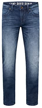 Camp David NI:CO Herren Jeans Regular Fit Stretch | gerades Bein, mittlere Leibhöhe, Denim mit Elasthan, Five-Pocket, Reißverschluss, Verschiedene Waschungen, Längen & Stretchgrade, Zeitloser Look