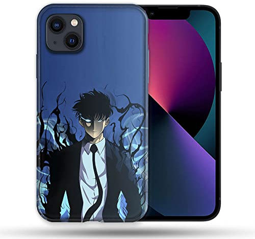 Schutzhülle kompatibel mit Magsafe für Apple iPhone 13 (6,1) Manga Solo Leveling Sung, Blau