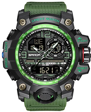 rorios Damen Herren Uhren Unisex Digitaluhren Quarz Militär Armbanduhren Wasserdicht Sportuhr mit Alarm Timer Elektronische Multifunktions Uhr für Herren Damen