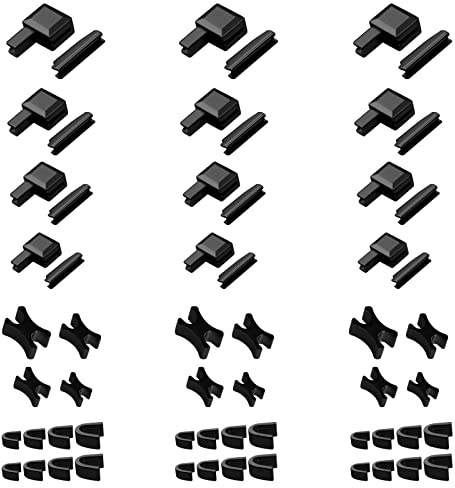 Reißverschluss Reparatur Set, 60 Stücke 3#5#8#10# Zipper Endstücke oben+unten, Reißverschluss Stopper für Bekleidung,Koffer,Taschen,Jacke,Jeans (Black)
