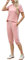 Aottori Jogginganzug Damen Set Rundhals Kurze Ärmel Trainingsanzug Zweiteiler Elegant Hausanzug Freizeitanzug Sportanzug 2 Teiler Sommer Outfits Rosa L
