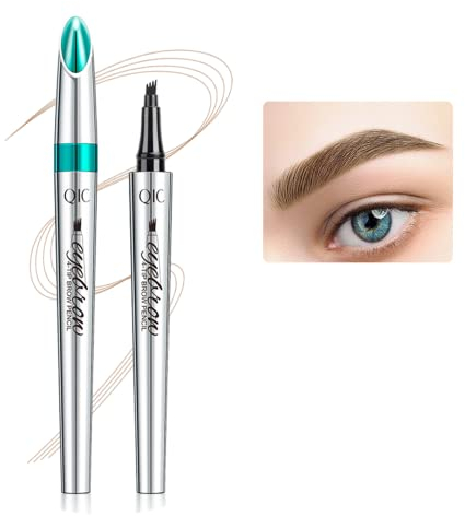 Wasserdichter Tattoo-Augenbrauenstift, professioneller Make-up-Augenbrauenstift, schnell trocknend und langlebig ohne Ausblühen (Hellbraun)