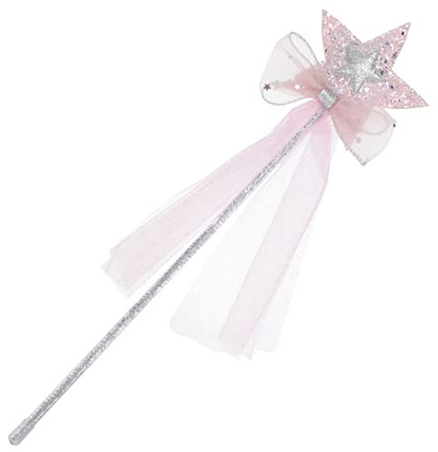 Parliky 1stk Stirnband Kinderfee Zauberstab Spielzeug Märchenprinzessin Zauberstab Sternendesign Feenstab Glitzer Prinzessin Zauberstab Kinderstock Plastik Sternform Mädchen Geschenktasche