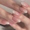24 Pièces Faux Ongles Français Court Amande Ballerine Couverture Complète Acrylique Capsules Ongles Ovale Naturel Ongles à Coller pour Femmes et Filles 12 Tailles (Rose Français)