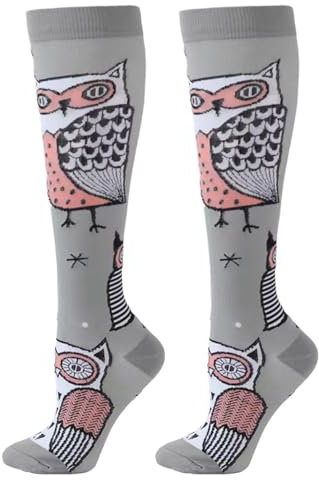 FGFD&OU Kompressionsstrümpfe für Damen und Herren Lustige Socken für Halloween Kompressionssocken Bunte Stützstrümpfe Socken für Laufen, Sport Radsport Jogging, geschenke für halloween(Stil8, L/XL)