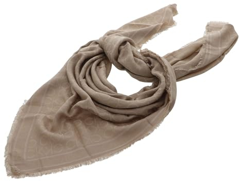 Calvin Klein Monogram Jaquard Scarf Silver Mink