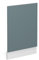 Vicco Frontblende R-Line, Geschirrspüler Fronttür, Blau-Grau/Weiß, 45 cm ohne Arbeitsplatte