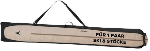 ATOMIC SKI Sleeve I Skitasche für Ski & Stöcke I Längenverstellbares 205cm Rolltop I Wasser- & schmutzabweisend I Premium Skiersack mit Tragegurt I Kratzfeste Ski-Transporttasche