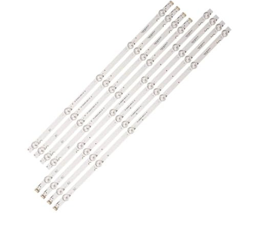 TUCANSBP 8 pièces/Kit Bandes LED compatibles for LG 55 TV 55UJ6200 55UJ620 LC550EGJ(SK)(A4) RF-AZ550E30-0501A-20 RF-AZ550E30-0601B-20