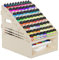 bimiti Paint Rack for Model Paints 72 Holes for Miniature Paint Set Wooden Craft Color rack Storage Model Painting Station Pigment Stand Storage Rack with Brush Holder