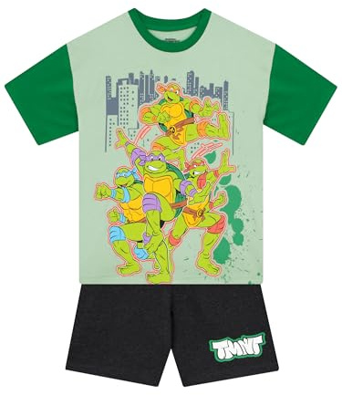 Teenage Mutant Ninja Turtles T-Shirt Und Shorts | TMNT Outfit Für Jungen | Tshirt Und Kurze Hose Jungen | Grün 116