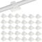 100 Pcs Self Adhesive Cable Clips, Flat Cable Management Clips, Clear White Sticky Cable Clips, Adhesive Wire Clips Holder, Cable Tidy Clips Cable Hooks for Car Office Outdoor Lights Cable Organiser