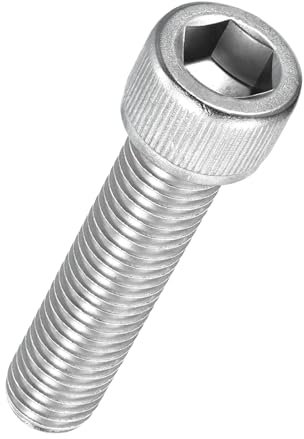 Kozelo 5 Stück Zylinderschrauben mit Innensechskant - [M12-1,75 x 50mm] 304 Edelstahl Vollgewinde Innensechskantschraube für Elektromotor 3D-Drucker Lüfter Motorenaustausch, Silber